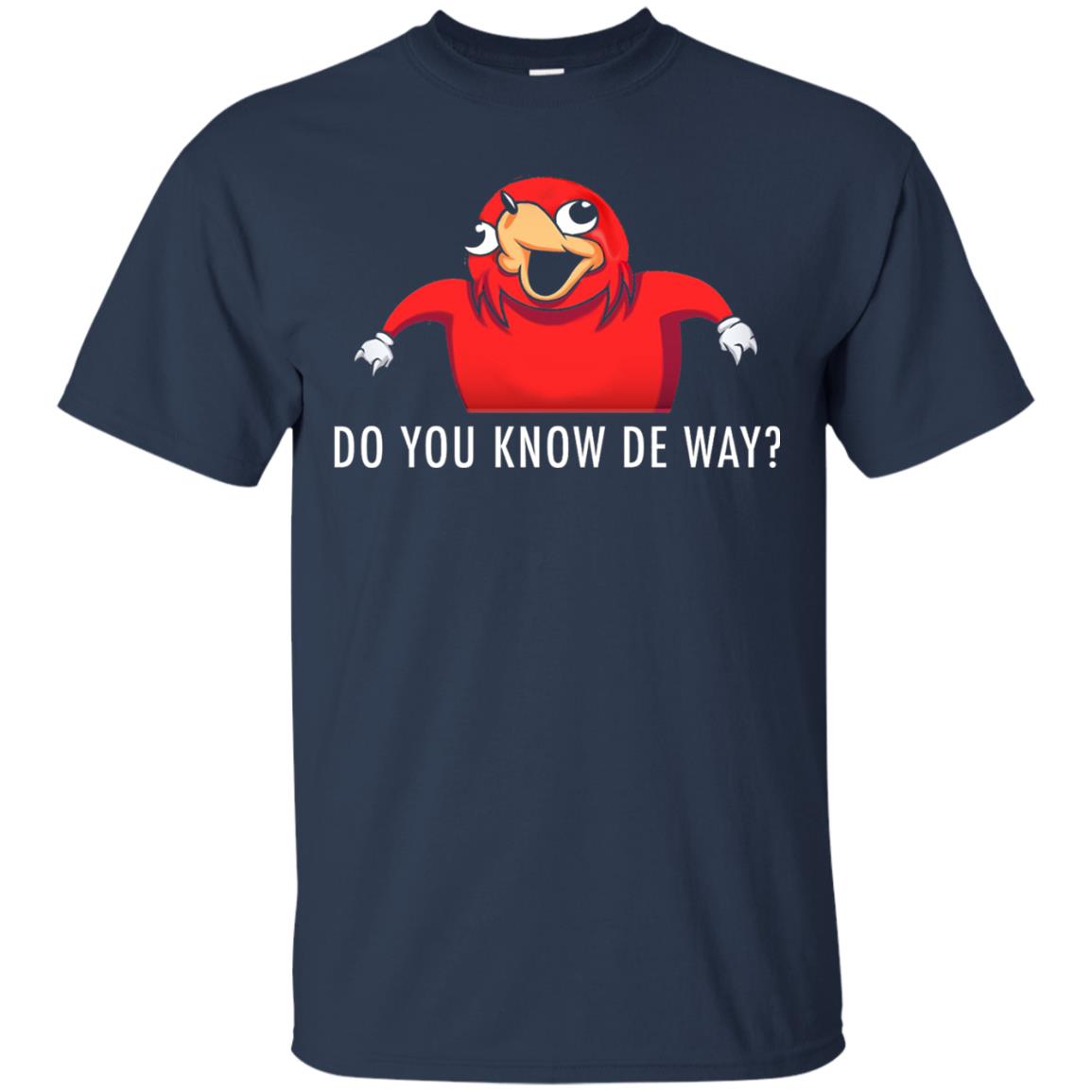 Do You Know De Way T-shirt Navy