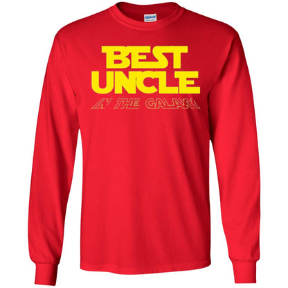 Uncle T-shirt Best Uncle In The Galaxy Red