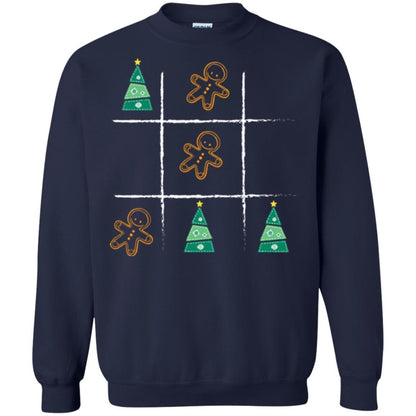 Christmas T-shirt Tic Tac Toe Board Game Navy