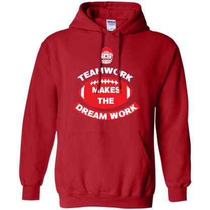 Football T-shirt TeamWork Makes The Dreamwork Red