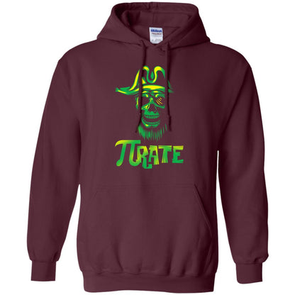 Pi Day T-shirt Funny Pirate Maroon