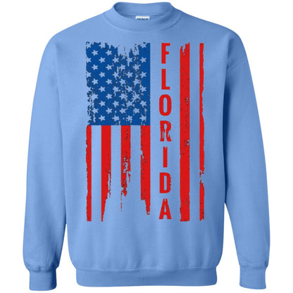Florida State T-shirt American Flag Carolina Blue