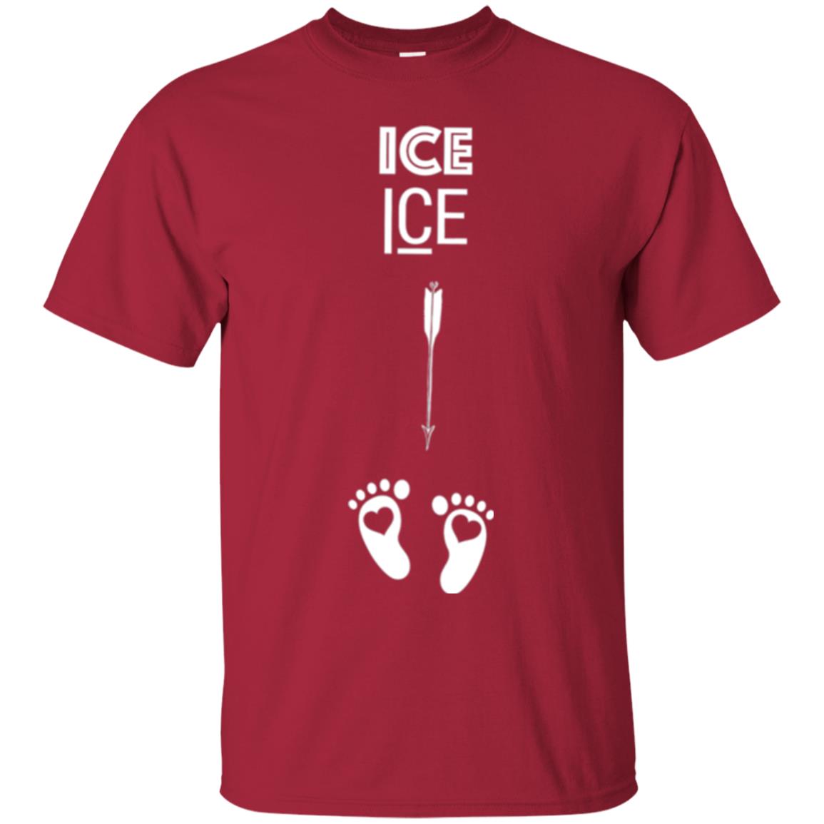 Ice Ice Surprise Baby Pregnancy Announcement T-shirt Cardinal