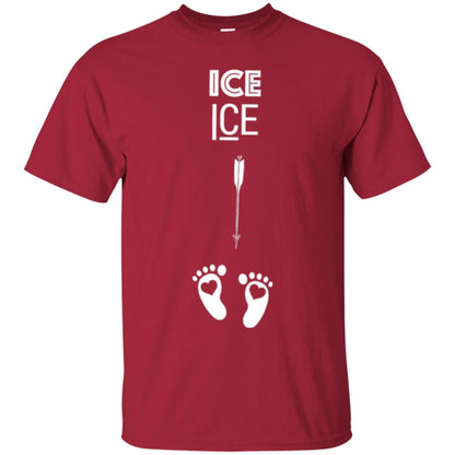 Ice Ice Surprise Baby Pregnancy Announcement T-shirt Cardinal
