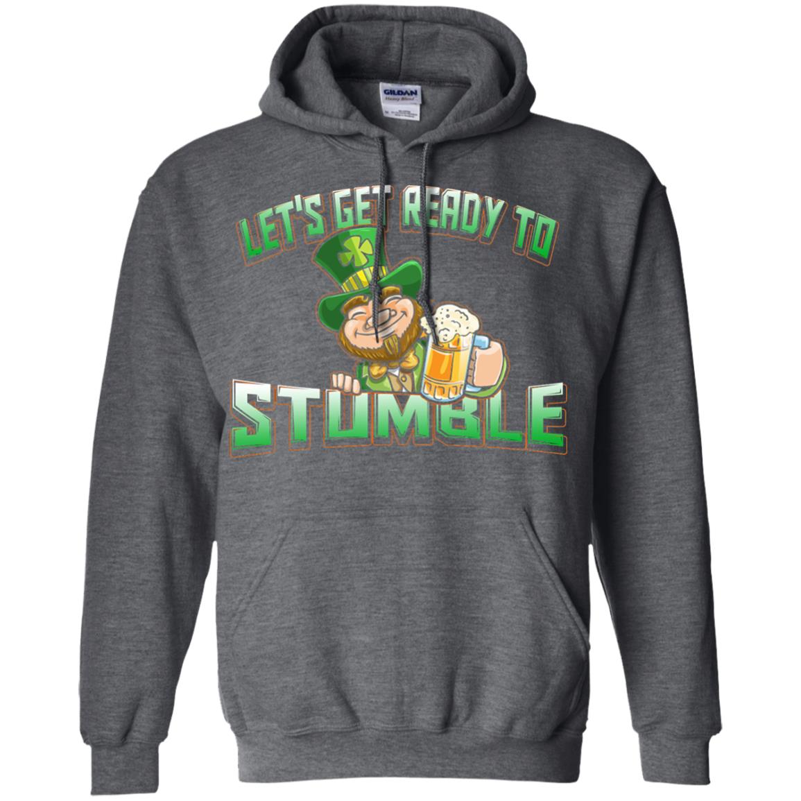 St.patrick_s Day T-shirt Let_s Get Ready To Stumble Dark Heather