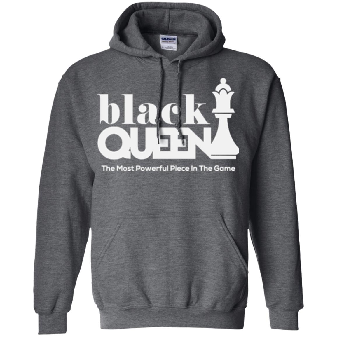 Black Queen The Most Powerful Piece In The Game Proud Black Woman T-shirt Dark Heather
