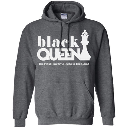 Black Queen The Most Powerful Piece In The Game Proud Black Woman T-shirt Dark Heather