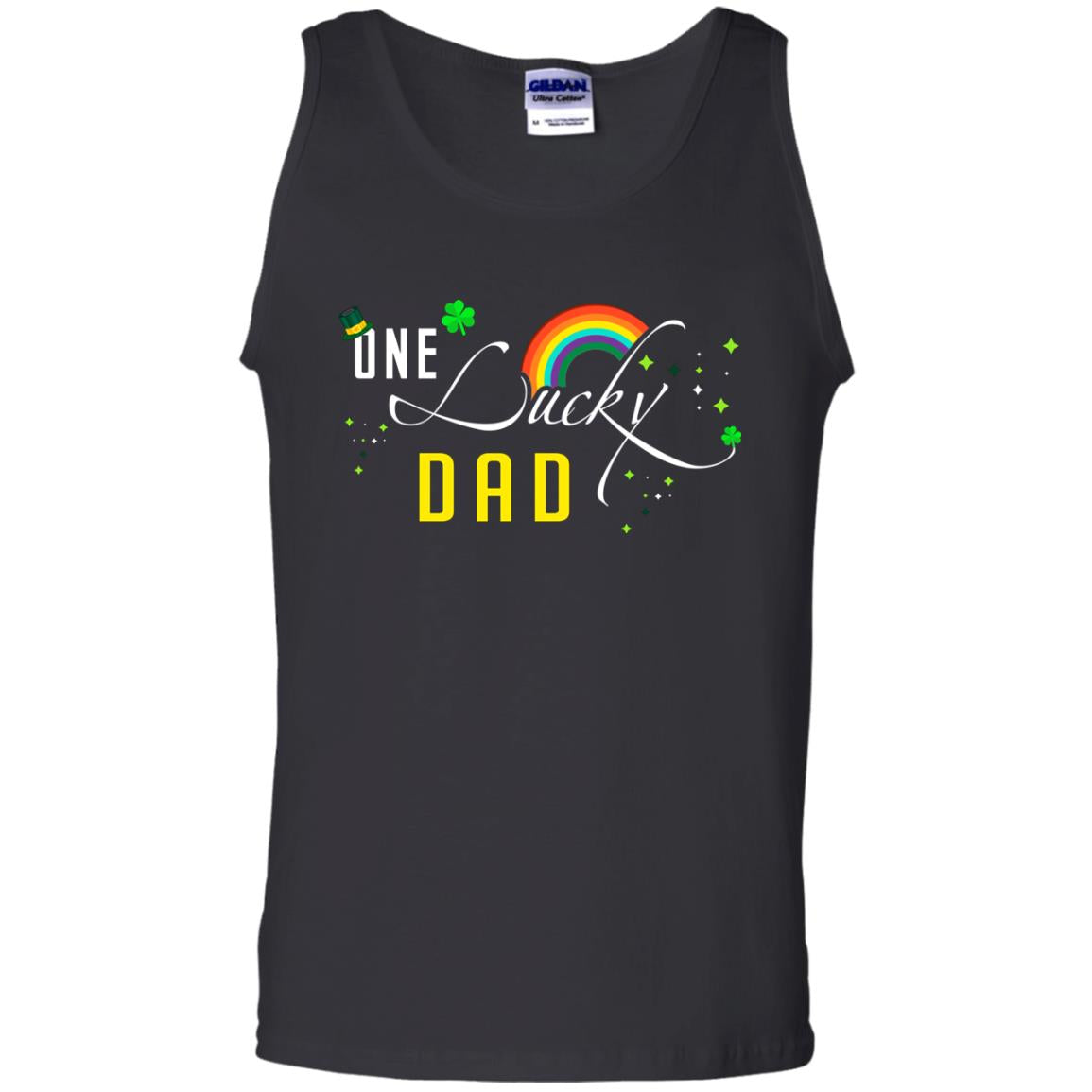 One Lucky Dad St. Patrick_s Day T-shirt Black
