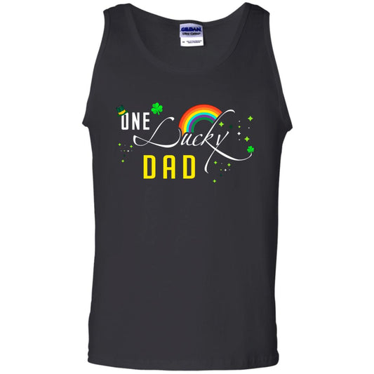 One Lucky Dad St. Patrick_s Day T-shirt Black