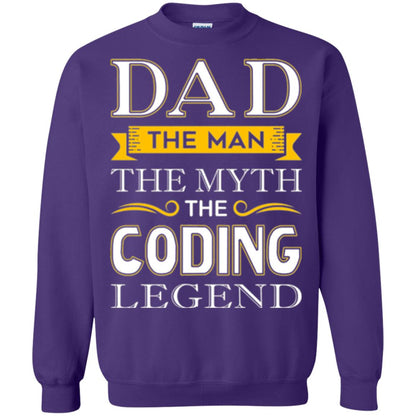 Daddy T-shirt The Man The Myth Colding Legend Purple