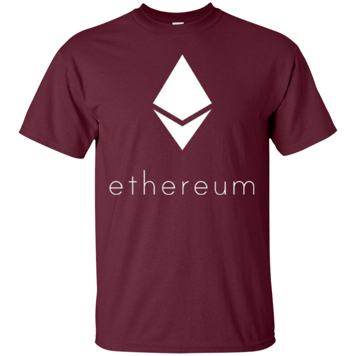Official Ethereum Logo T-shirt Maroon