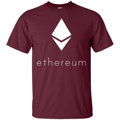 Official Ethereum Logo T-shirt Maroon
