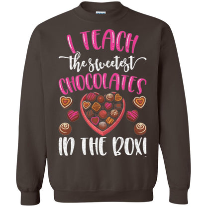 Valentines Day T-shirt I Teach The Sweetest Chocolates In The Box Dark Chocolate