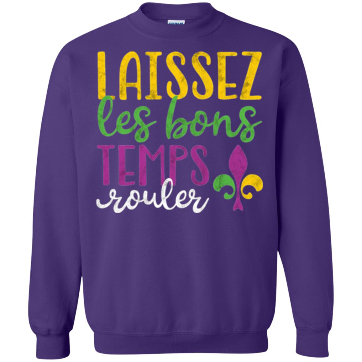 Mardi Gras T-shirt Laissez Les Bons Temps Rouler Purple