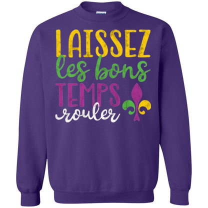 Mardi Gras T-shirt Laissez Les Bons Temps Rouler Purple