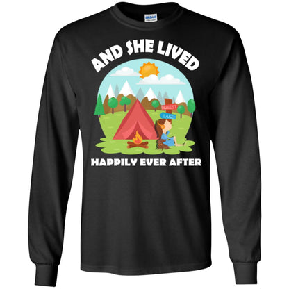 And She Lived Happily Ever After T-shirt Black