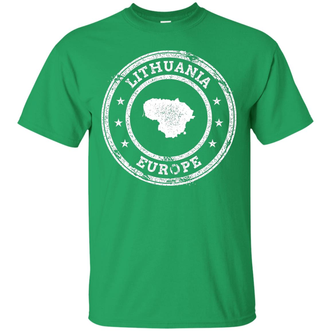 Lithuania Passport Stamp Funny Lithuania T-shirt Irish Green