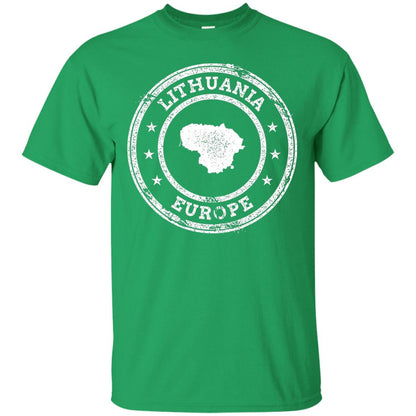 Lithuania Passport Stamp Funny Lithuania T-shirt Irish Green