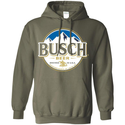 Beer Lovers T-shirt Busch Beer Military Green