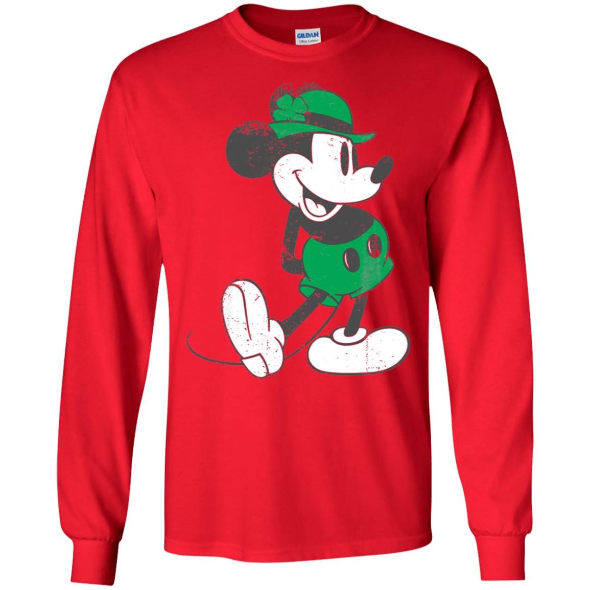 Mickey Mouse St. Patrick_s Day T-shirt Red