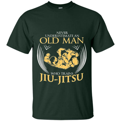 Old Man Who Trains Jiu Jitsu Jiu Jitsu T-shirt Forest Green