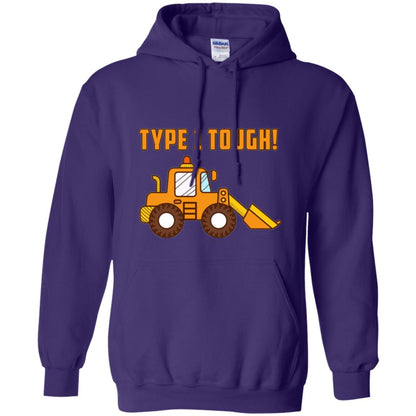 Type 1 Tough Bulldozer Diabetic Diabetes T-shirt Purple