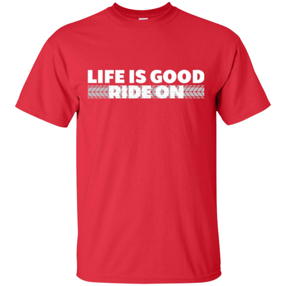 Life Is Good Ride On T-shirt Red