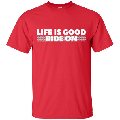 Life Is Good Ride On T-shirt Red