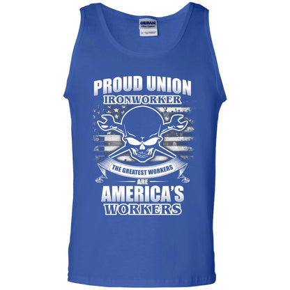 Proud Union Ironworker The Greatest Workers Are America_s Workers T-shirt Royal