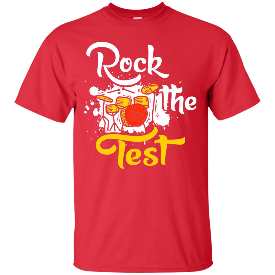 Musical Finals T-shirt Rock The Test Red