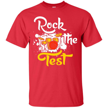 Musical Finals T-shirt Rock The Test Red