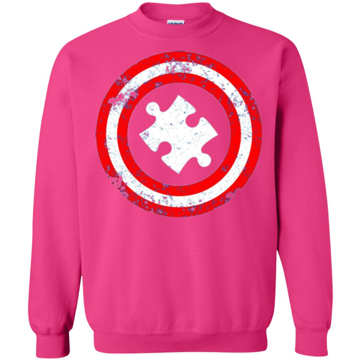 Captain Autism Superhero T-shirt Autism Awareness Heliconia