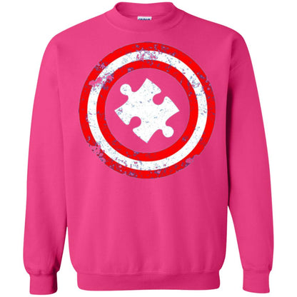 Captain Autism Superhero T-shirt Autism Awareness Heliconia