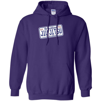 Funny Jiu Jitsu Bjj License Plate T-shirt Purple
