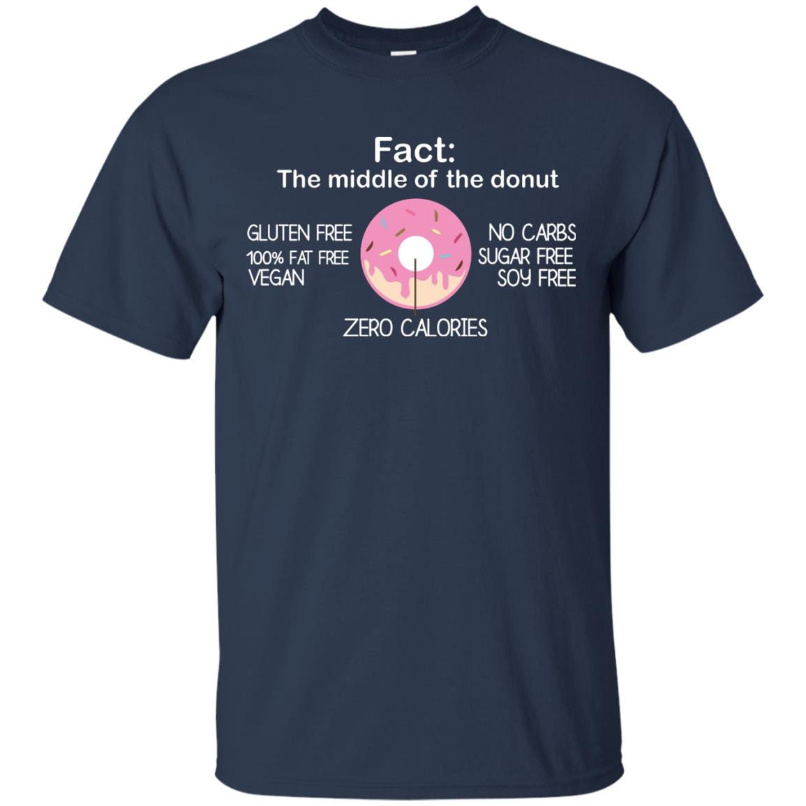 Fact The Middle Of The Donut Zero Calories Shirt Navy