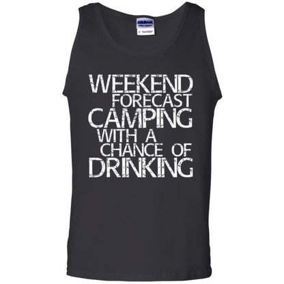 Camper T-shirt Weekend Forecast Camping With A Chance Of Drinking Black