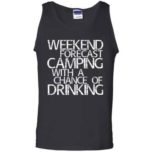 Camper T-shirt Weekend Forecast Camping With A Chance Of Drinking Black