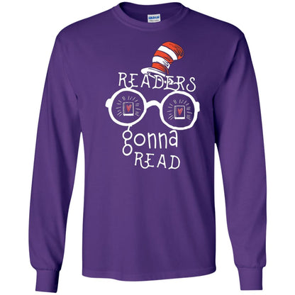 Readers Gonna Read Bookworm T-shirt Purple