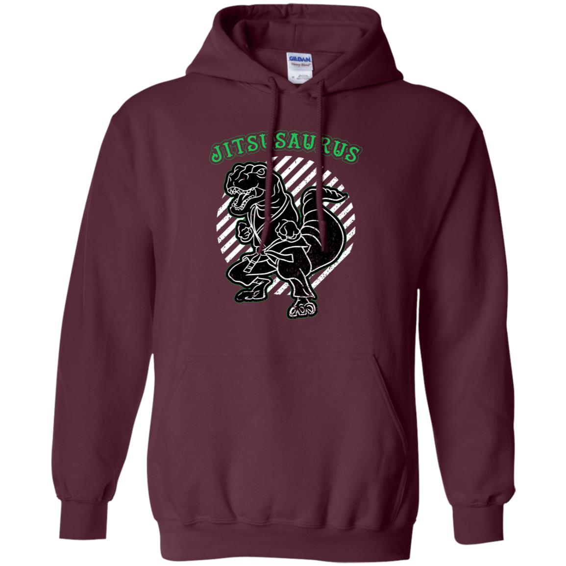 Jitsusaurus Jujutsu Saurus Shirt Maroon