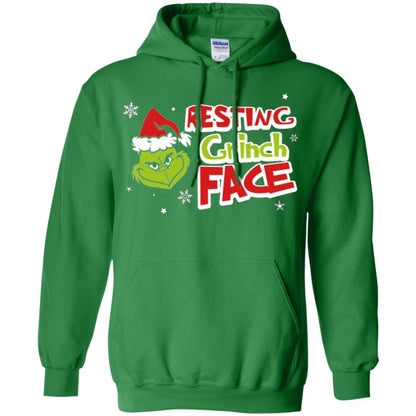 Christmas T-shirt Resting Grinch Face Irish Green