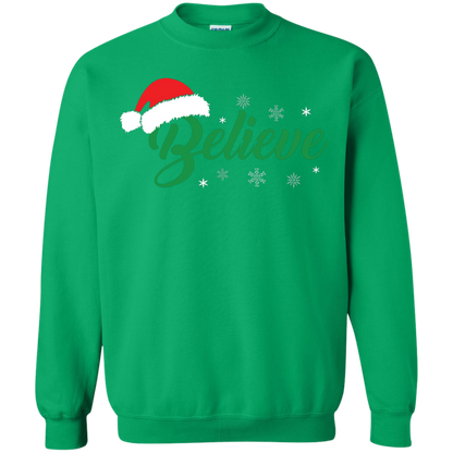 Christmas T-Shirt Believe In Santa Irish Green