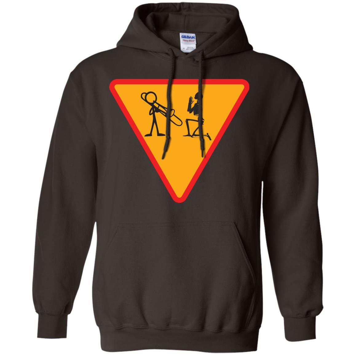 Trombone Lovers T-Shirt Funny Trombone Dark Chocolate