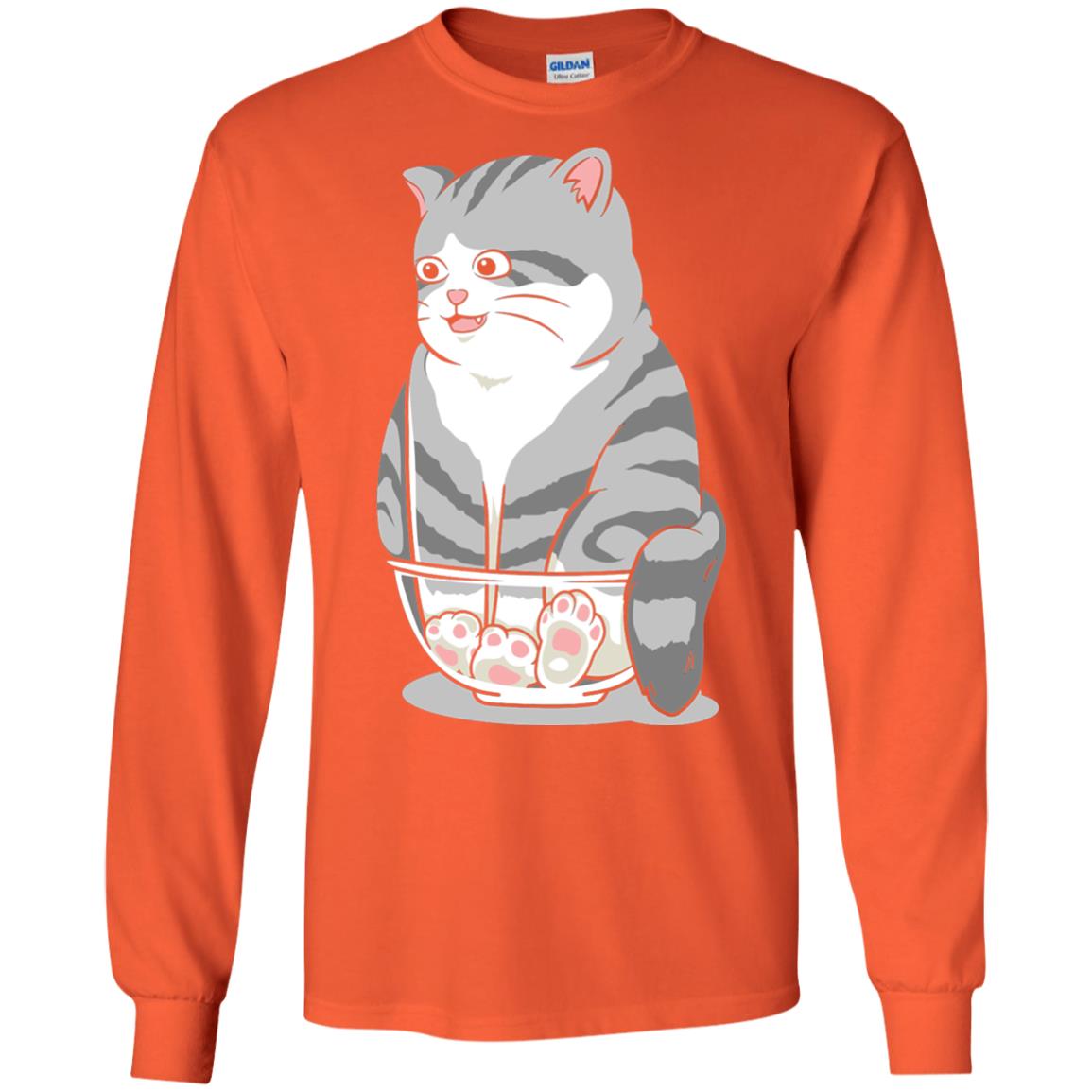 Cat Smile Cat Lover T-shirt Orange