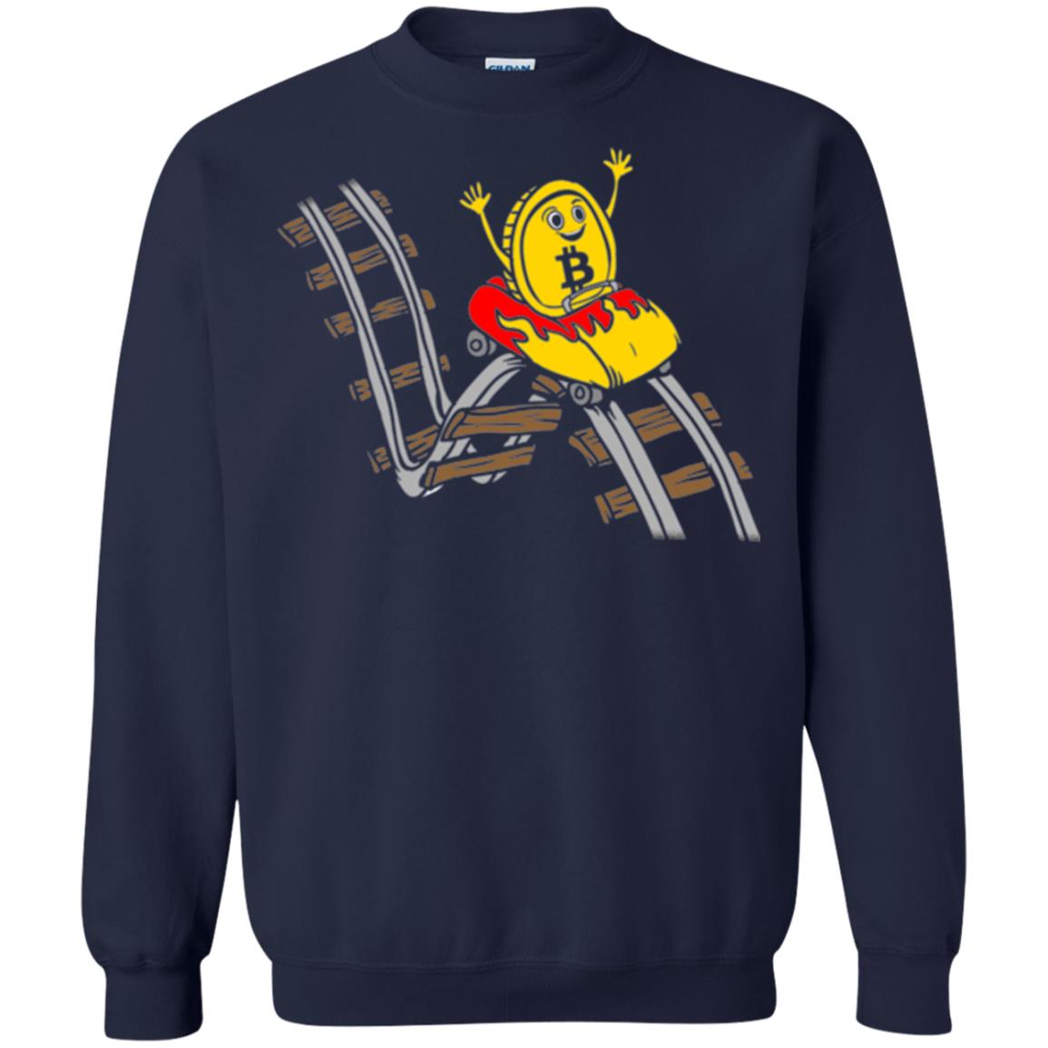 Bitcoin Rollercoaster T-shirt Navy