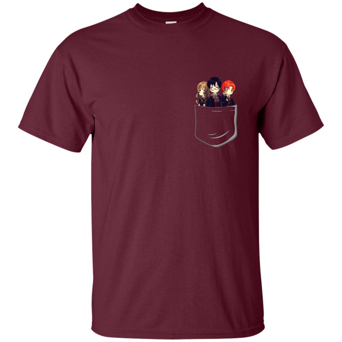Harry Potter Pocket Movie Lover T-shirt Maroon