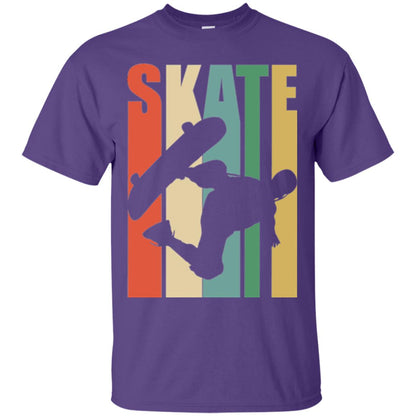 Skateboarder T-shirt Retro Vintage Purple