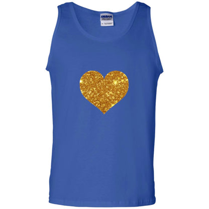 Valentine_s Day T-shirt Gold Heart Royal