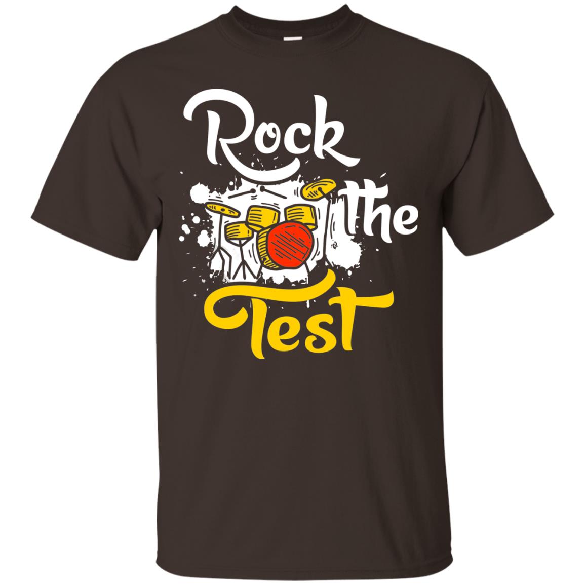 Musical Finals T-shirt Rock The Test Dark Chocolate
