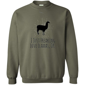 Llama Lover T-shirt I Just Freaking Love Llamas Ok