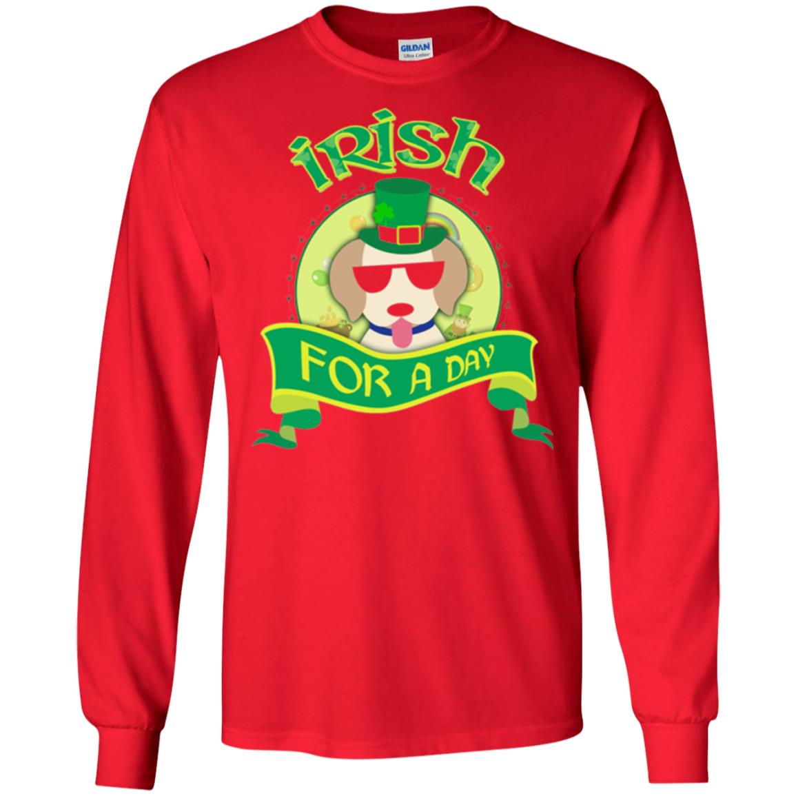 Saint Patrick_s Day 2018 T-shirt Amazing I_m Irish Labrador Red